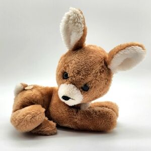 Vintage 1977 Dakin Plush Toy 7" Spotted Baby Brown Deer Nutshelled Stuffed